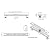 Uni-Green 36 inch Linear Shower Drain with Leveling Feet - Rectangle Shower Floor Drain with Hair Strainer - Removable Brushed Grate with Mission Style Different Length - SS304 Material