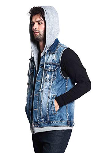 Image of VICTORIOUS Rocker Denim Jean Vest Jacket