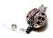 Sparkles! Sparkly Lady Bug Rhinestone Retractable Badge Reel/ID Badge Holder/Brooch/Pendant/Id Badge Holder (Light Pink)