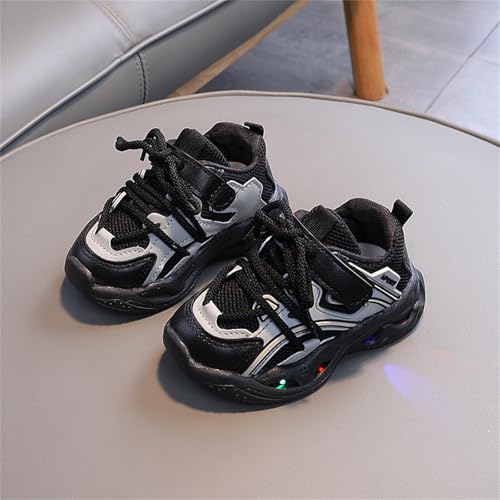 Betadog Girls Glitter Sneakers Lightweight Kids Tennis Shoes Kids Athletic Shoes Youth Girls Slip-On Athletic Sneakers (Black-9, 6.5)4