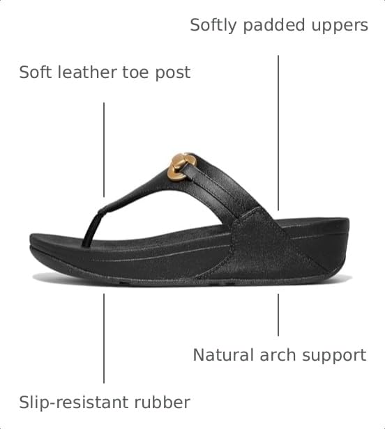 Image of FitFlop Lulu Chunky-Snaffle Leather Toe-Post Sandals