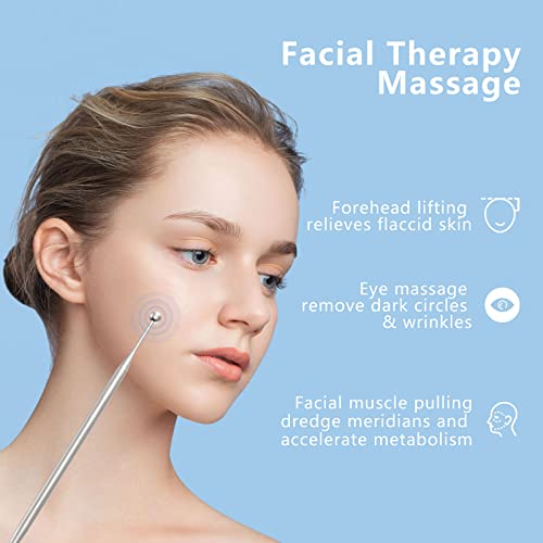 Dual Head Facial Reflexology Tools, 1Pcs Stainless Steel Portable Ear Acupuncture Body And Ear Point Probe Massage Tool Acupuncture Pen #TOP1