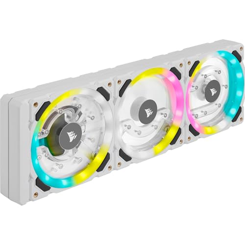 Hydro X Series XD7 RGB Sistema Piastra con di Distribuzione da 360 mm Pompa PWM D5 Serbatoio da 140 ml 36 LED RGB Regolabili Singolarmente combinato bianco