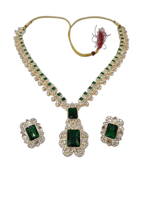 Green stone necklace Set Inspired by Nita Ambanis Iconic style, for Women (B0DCHGHVMK) Amazon Price History, Amazon Price Tracker