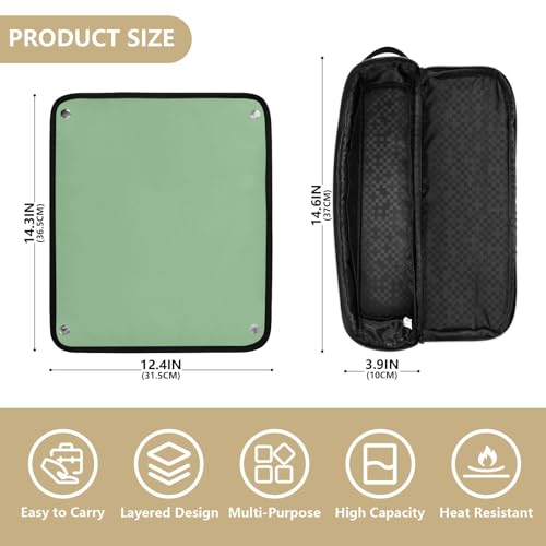 Bolso y Tapete Resistente al Calor para Herramientas de Cabello miniatura 4