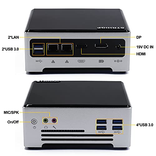Mini PC, STRHIGP Mini Gaming PC 64GB RAM 512GB SSD Mini Desktop Computer, Core i9-9880H, 4K HDMI+DP, Micro Computer met… - Image 6