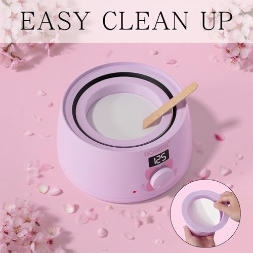 Image of Digital Wax Warmer - Beginner-Friendly Waxing Kit with Smart Temp Control, 6 Packs (3 Colors) Wax Beads for Targeted Hair Removal - Ideal for Body, Bikini, face, Home Salon Use