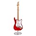 Broadway Gifts Co. Red Electric Guitar with Case and Stand Replica Miniature Figurine 7 Inch New