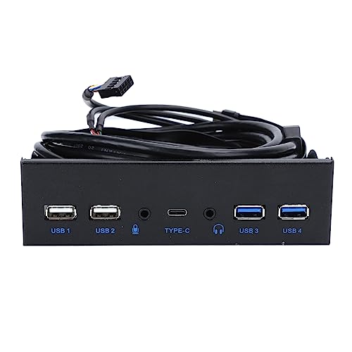 Cocoarm del Panel Frontal Interfaz USB 3.0 con HD y Puerto de Micrófono Tarjeta de Sonido de Computadora Construida en Hierro para Grabación de Transmisión de Juegos de PC