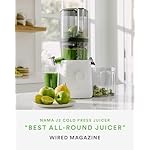 Nama J2 Cold Press Juicer – Self Feeding for Hands-Free Operation with Wide Mouth Hopper for Whole Recipe Loading, Zero Waste Masticating Juicer For More Juice, Less Pulp – Easy Cleanup & Assembly - Image 2