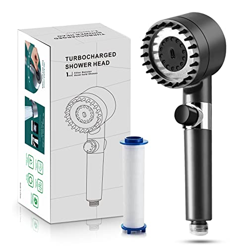 Westbrass D308-05 Jet Duschkopf – Poliertes Nickel, 6 Spray-Einstellungen, 2,5 GPM, 2-1/4 Zoll