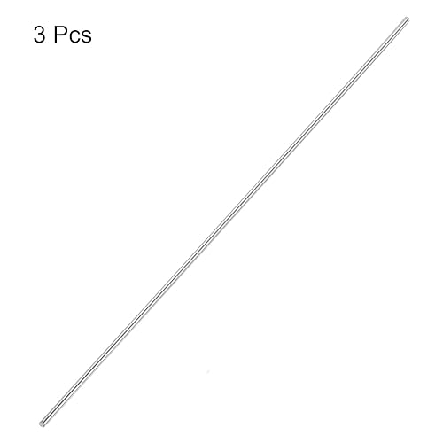 Miniatura 220 de uxcell Varilla redonda sólida de acero inoxidable 304 de 0.197 in x 5.906 in para manualidades de bricolaje - 10 piezas