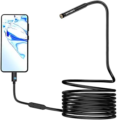 1080P Endoscope Snake Inspection Camera, Pancellent Type C Borescope, WiFi Scope Camera with 6 LED Lights for Android and iOS Smartphone, iPhone, iPad, Samsung (9.84FT)