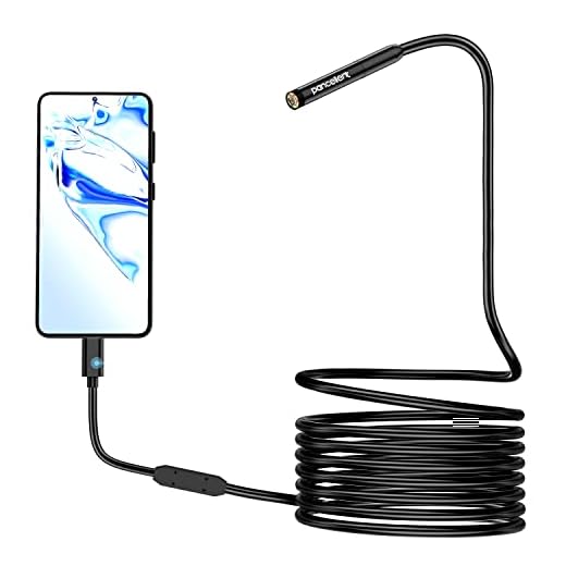 1080P Endoscope Snake Inspection Camera, Pancellent Type C Borescope, WiFi Scope Camera with 6 LED Lights for Android and iOS Smartphone, iPhone, iPad, Samsung (9.84FT)