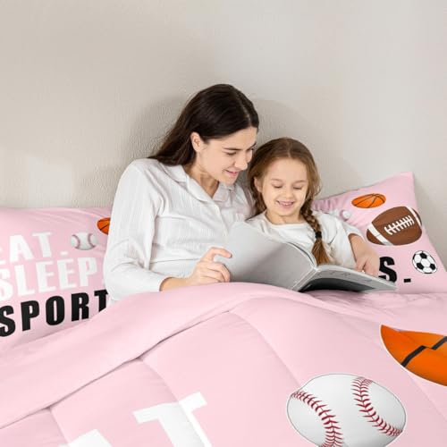 Image of Feelyou Football Comforter Set King Size for Kids Boys Girls