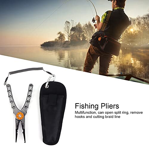 Fishing Tongs, Lightweight Multifunction Labor Saving Aluminum Alloy Lure Pliers For River Outdoor Sea