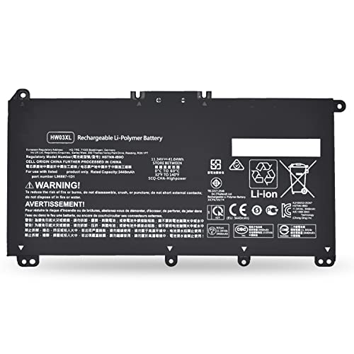 Emaks HW03XL Battery for HP Pavilion 15-EG0000:15-eg1053cl 15-eg3053cl eg0073cl 15-eg3097nr eg0050wm 15-eg0025nr eg1073cl eg0021nr eg1053cl eg1077nr eg0053cl HSTNN-IB90 IB9O LB8U OB2A L96887-1D1 421