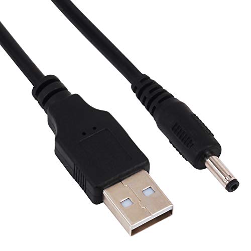 Image of [2 Pack 3FT USB to DC 3.5mm x 1.35mm Barrel Jack Adapter Connector 5V DC Power Charger Cable Charging Cord (USB to DC 3.5 x 1.35mm)