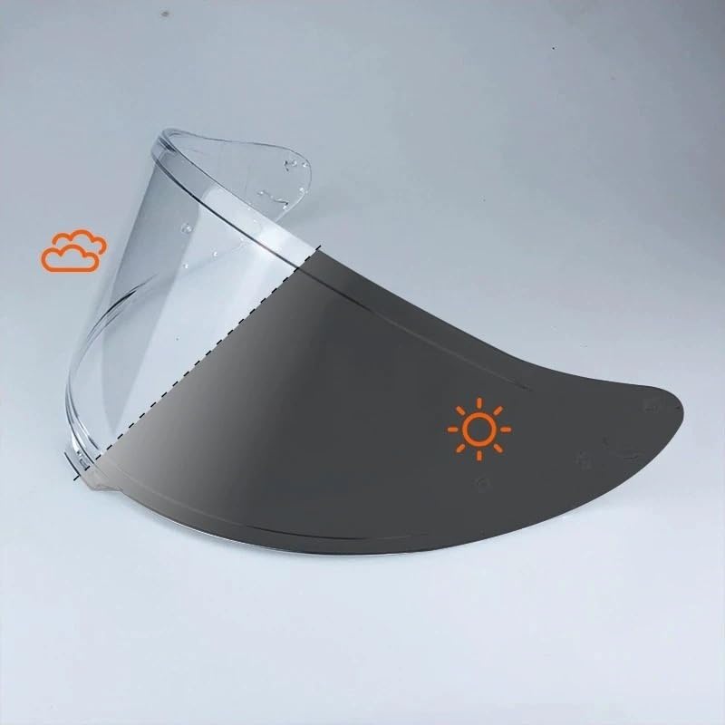 Generico Visiera for Ca-sco integrale Z8 RF1400 NXR2 CWR-F2 con lente parasole e protezione UV, accessori for caschi da moto(Photochromic visor)