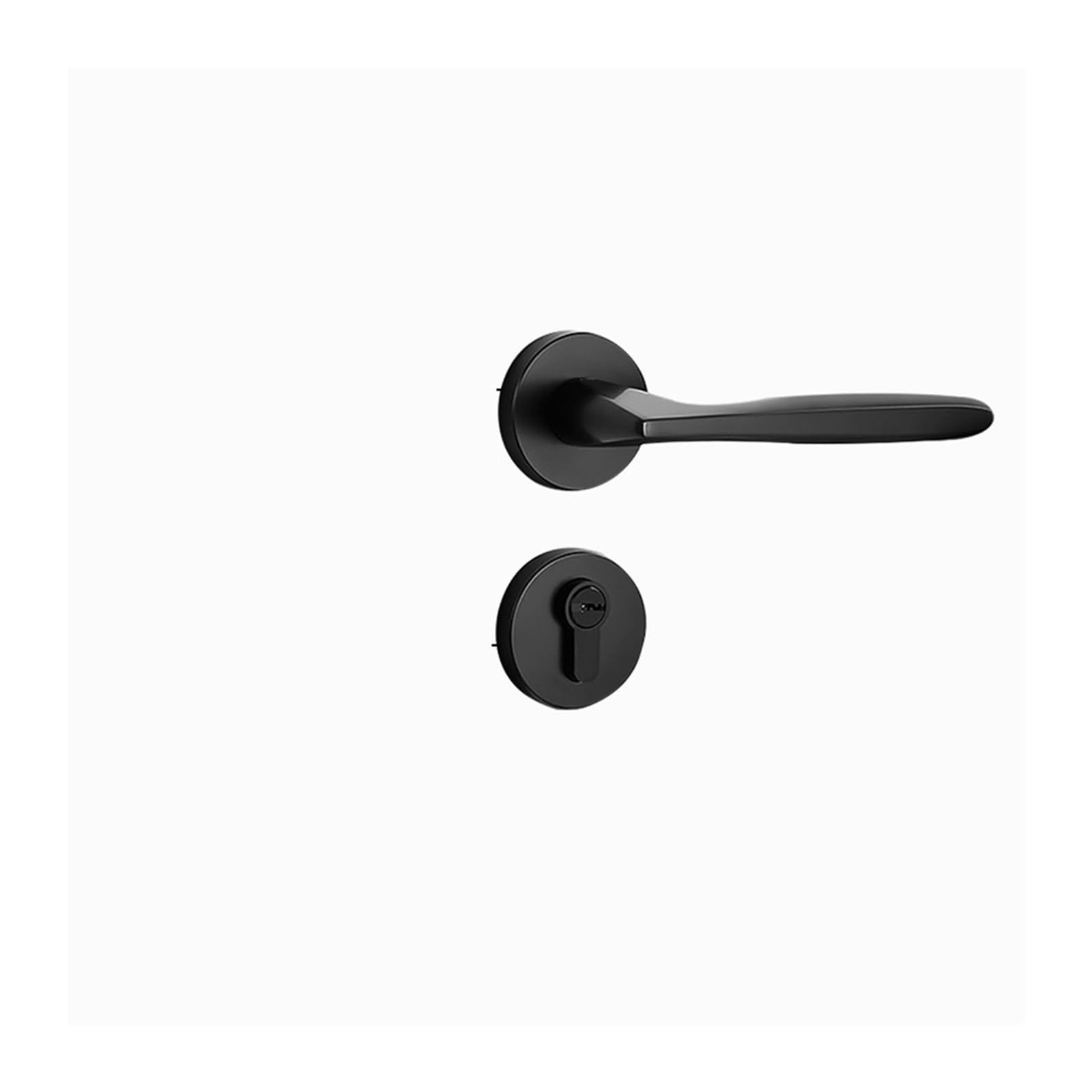 NYRXRYTCA Indoor Wooden Door Lock Magnetic Silent Lock zinc Alloy Handle Lock Home Bedroom Room Door Handle Split Handle Lock(Yahei 7255 magnetic suction)