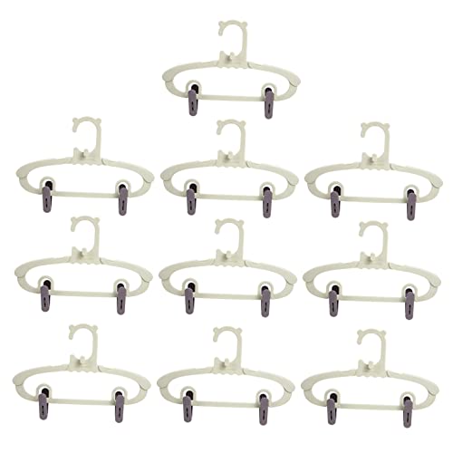 KOMBIUDA 1 Set Retractable Clothes Hangers for Clothes Hangers Soft Warm with Pants Clips for Closet Organization and Space Saving