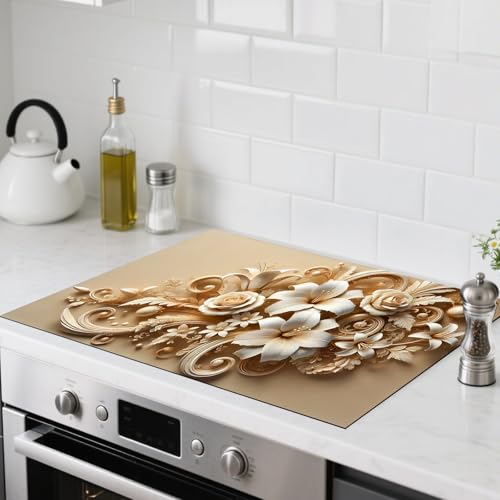 Image of Nuxovilar Lily Rose Stove Cover Diatom Mud 20.47x28.34 In