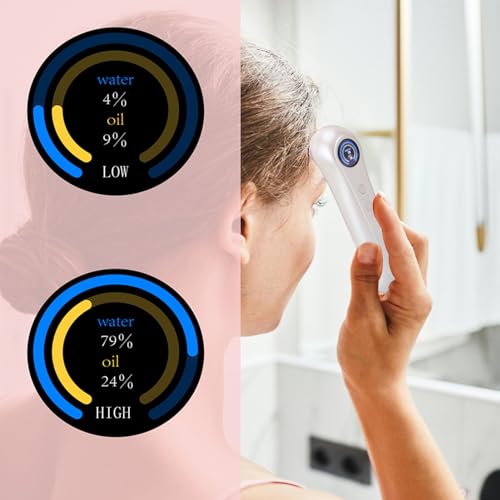 Facial Tester, LCD Display Skin Care Water Oil Tester Detector, Facial Skin Water Oil Detector Pen - Image 4