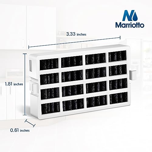 MARRIOTTO Replacement for Whirlpool Refrigerator Air Filter, Compatible with W10311524, Kenmore, FreshFlow, AIR1, W10335147, 2319308, W10315189, 2319303, 1876318, Jenn-Air, KitchenAid(3 Pack)
