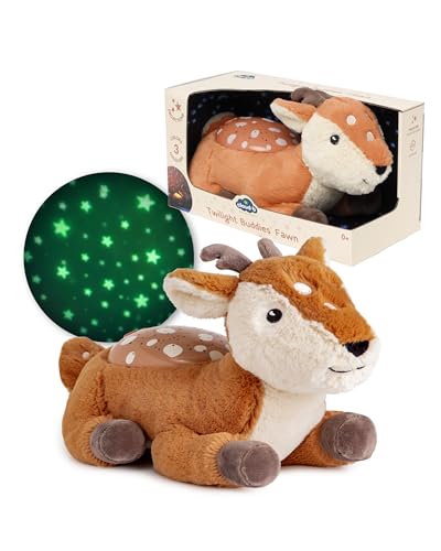 Cloud B Calming Nightlight Star Projector | Gentle Brightness | 3 Colors | 3 Constellations | Auto-Shutoff | Twilight Buddies Fawn