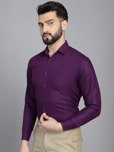 Image of Indian Needle Men's Solid Regular Fit Shirt