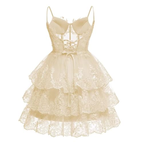 Homecoming Dresses for Teens Spaghetti Straps Prom Dress for Women Short Lace Appliques Cocktail Party Gowns2