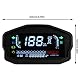 Universeller Motorrad Tachometer, Modifikation Motorrad LED Tachometer Digitaler Kilometerzähler Kraftstoffstandanzeige LCD Instrument für 1/2/4 Zylindermotor einbauen