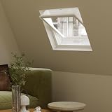 Zanzariera per Finestra da Tetto - 94 x 98 cm – Compatibile con Velux: PK04 (GGL 31, 404, p04) Fakro, Optilight: Codice Misura 15 | Roto: 09/09 Zanzariera Plissettata - Montaggio Senza Forare