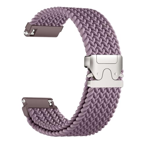 Oanux 18mm �L�k���ґg�i�C���� Garmin Venu 3S �E�H�b�`�o���h/Venu 4 41mm/Vivoactive 4S/Vivomove 3S/Venu 2S/Forerunner 255S 265S�ɑΉ� �p���V���[�g�o�b�N�� �L�k�X