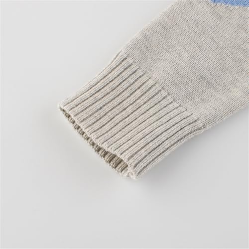 Pullover enfant col rond tricoté idéal pour sorties parc - 4