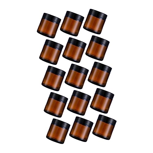 Homoyoyo 15Piezas Botella de Cosméticos de Vidrio de Frascos Vacíos para Lociones y Recipientes Compactos y Portátiles para y Almacenamiento de