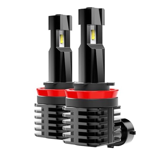 BEAMTECH H11 LED Headlight Bulb, 50W 6500K 8000Lumens Extremely Brigh H8 H9 CSP Chips Conversion Kit