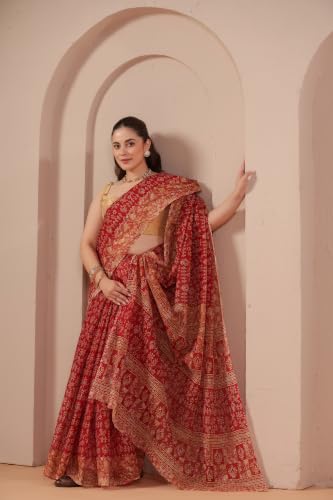Image of TAMAIRA FASHION Mulmul Pure Cotton Saree For Woman Warli Batik Printed |Office Wear Daily Wear Sarees For Women Without Blouse Piece(Available in 11 Colours)