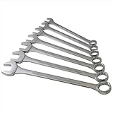 Sunex Tools 9707 Jumbo Fractional Combination Wrench Set, 7Piece (Includes Roll-Case), SAE Jumbo Combination Wrench Set