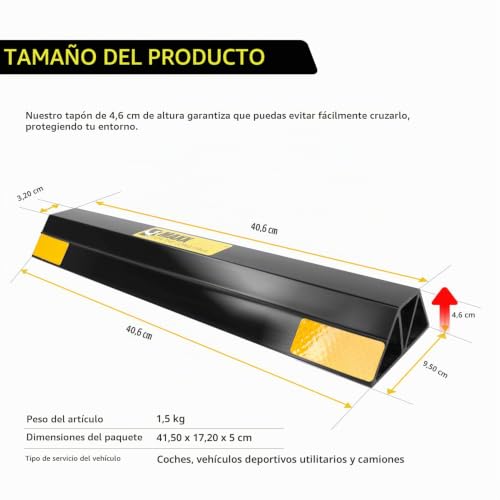 Topes de hule para estacionamiento 8 Imagen adicional