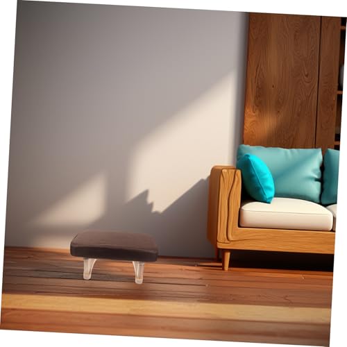 Tabouret de chambre à coucher marron moderne avec assise stable Abaodam