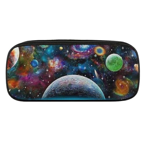 ペンケース 筆箱 大容量 軽量 宇宙 銀河 星 星間 筆入れ ふでばこ ペンポーチ 多機能 コンパクト シンプル おしゃれ 中小学生 高校生 女の子 男の子