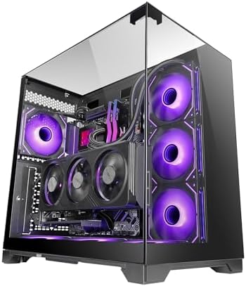 Mars Gaming MC-Vision, Caja Gaming ATX, Triple Cristal Templado C...