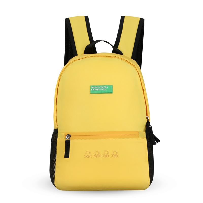 Image of UNITED COLORS OF BENETTON Citron Unisex 2 Compartment 12 L Casual Backpack - Yellow