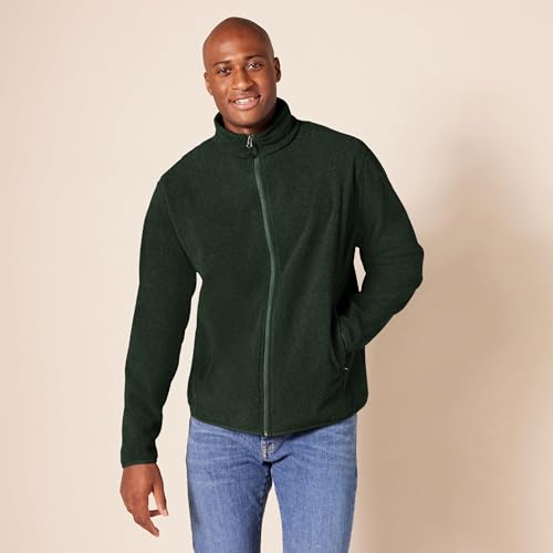 Image of Amazon Essentials Men's Full-Zip Polar Fleece Jacket, Warm, Soft with Zippered Pockets for Cold Outdoor Weather (Available in Big & Tall)