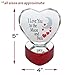 BANBERRY DESIGNS I Love You to The Moon and Back - LED Crystal Heart - Lighted Light Up Heart on a Red Heart Base - Color Changing - Measures 5