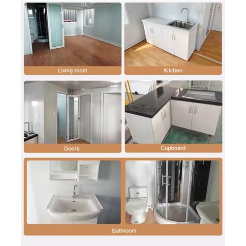 2 Story Modern Prefab Tiny Home for Sale Detachable Villa Container House for Adult Living Modular Prefabricated Home for Apartment Office Hotel School Tiny House Prefab Expandable Boxable Granny Flat - Image 6