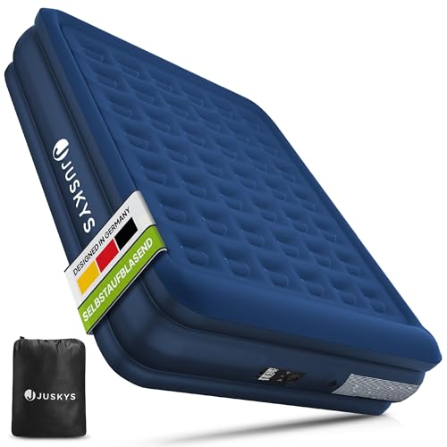Juskys materasso gonfiabile Sapri L, colore blu - Letto matrimoniale ad aria automatico e...