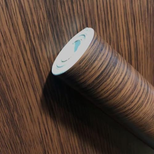 Papel de Parede Madeira Tabaco, 5m x 45cm, Autocolante para Móveis e Paredes (1)