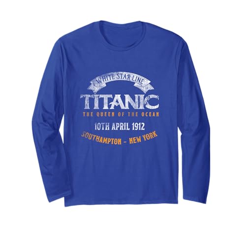 Titanic 1912 Queen Atlantikschiff — Geschichtsreise Langarmshirt